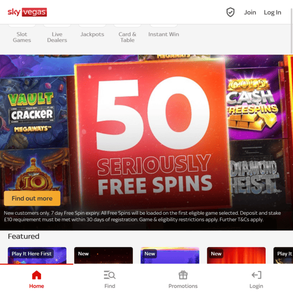 Sky Vegas Home Promo