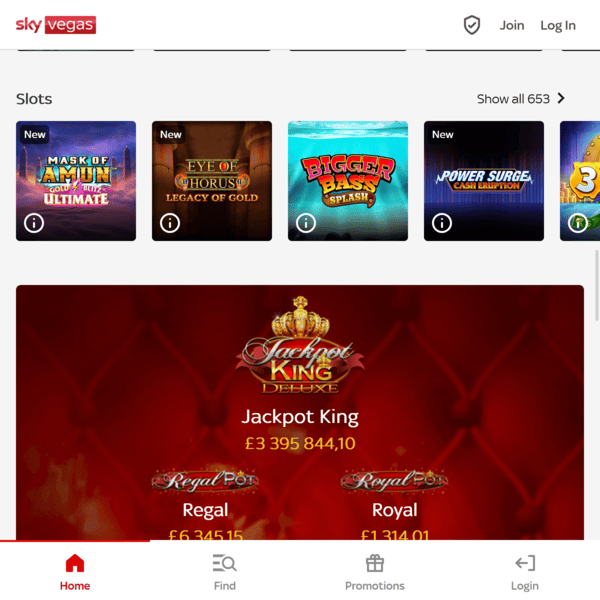 Sky Vegas Slots Jackpot